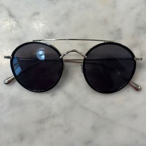 John Varvatos Men’s Style V523 Black/silver frame sunglasses